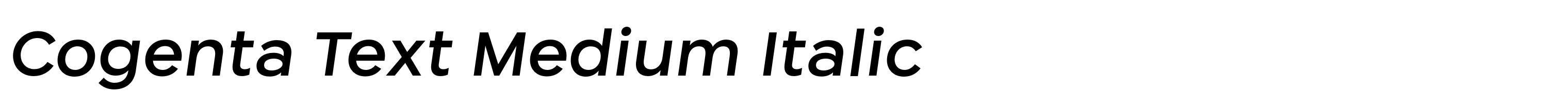 Cogenta Text Medium Italic